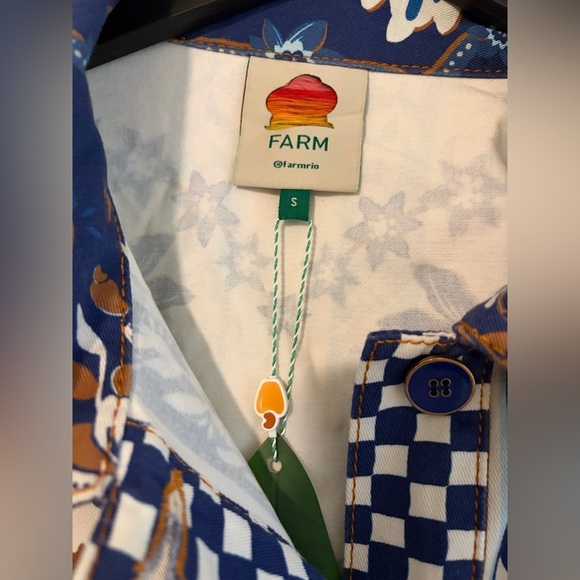 Farm Rio: Off-White Ana Tapestry Tropical Jacket - Winter - Picture 5 of 9